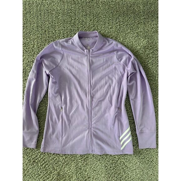 Adidas Golf Lavender Purple Climalite Full Zip Jacket | Size Medium - Picture 1 of 7